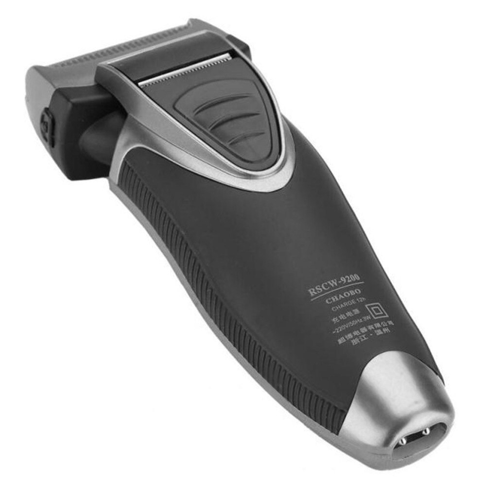 US Plug Rechargeable Cordless Electric Razor Portable Man Beard Shaver Groomer Double Side Trimmer Face Care Tool