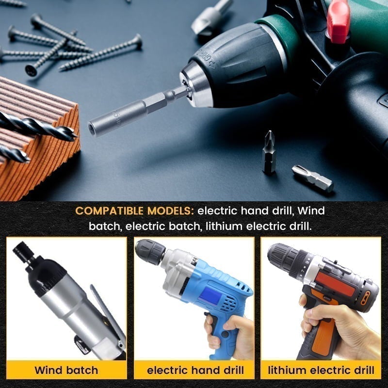 Hex Socket Sleeve Nozzles Nut Driver Set Screwdriver Deepen the wind batch head electric drill pneumatic screwdriver wrench nut