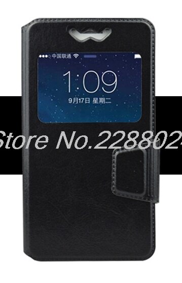 universal holster pu Leathe phone Case for Doogee F7 Pro T6 X6 Pro X6 Kissme DG580 F5 Y100 Plus HOMTOM HT6 S6000 T6 pro Y6: black