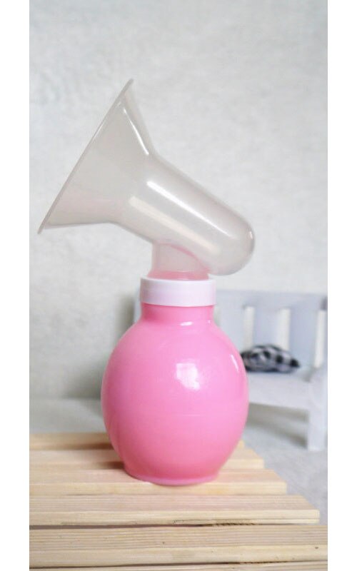 2 farben baby Brust milch Fütterung nippel saug pumpe Bpa PP beb frauen Manuelle Brust Flasche Saugen Pflege Automatische kinder: no box pink