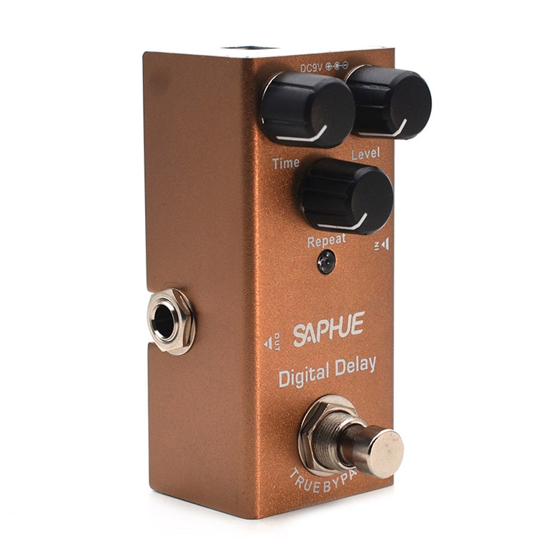 SAPHUE Electric Guitar Pedal Vintage Overdrive/Distortion Crunch/Distortion/US Dream/Classic Chorus/Vintage Phase/Digital Delay: Digital Delay