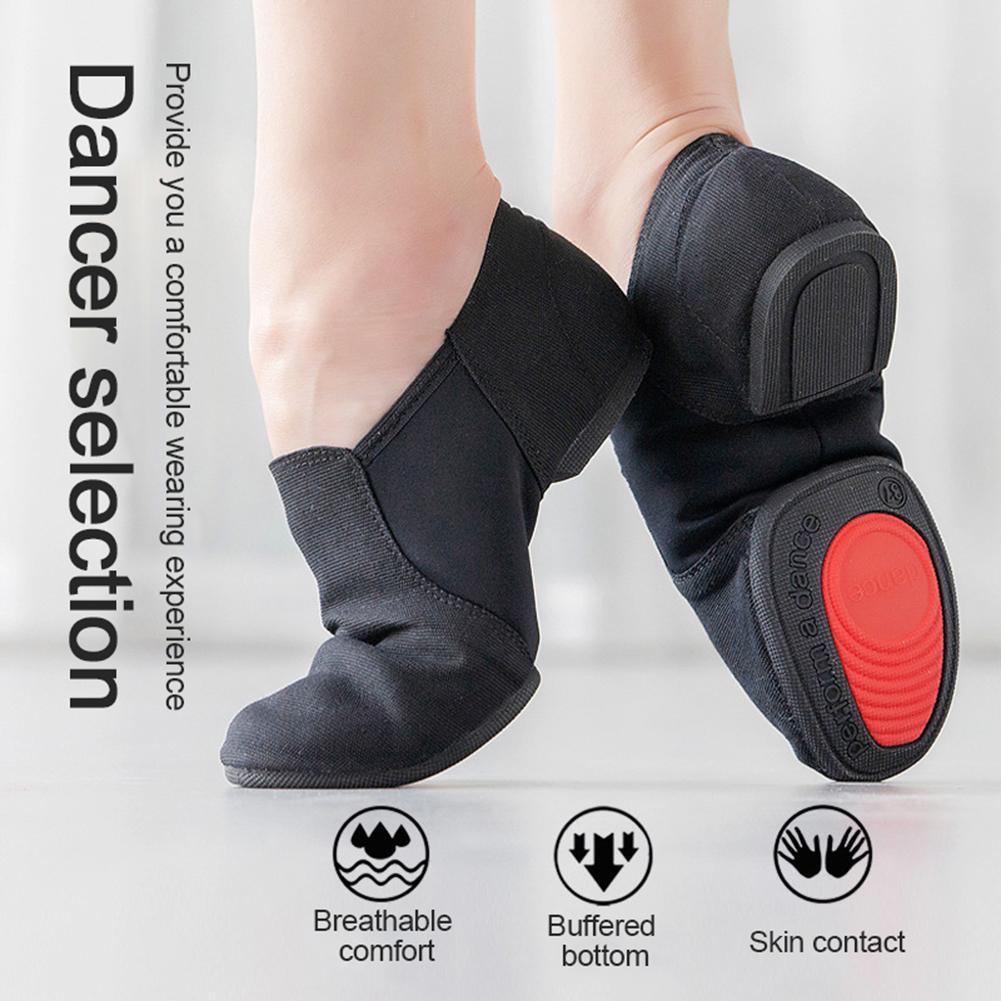 Dance Shoes For Women Canvas Soft Jazz Dance Shoes Ballet Dance Shoes Jazz Slip On Dance Shoes