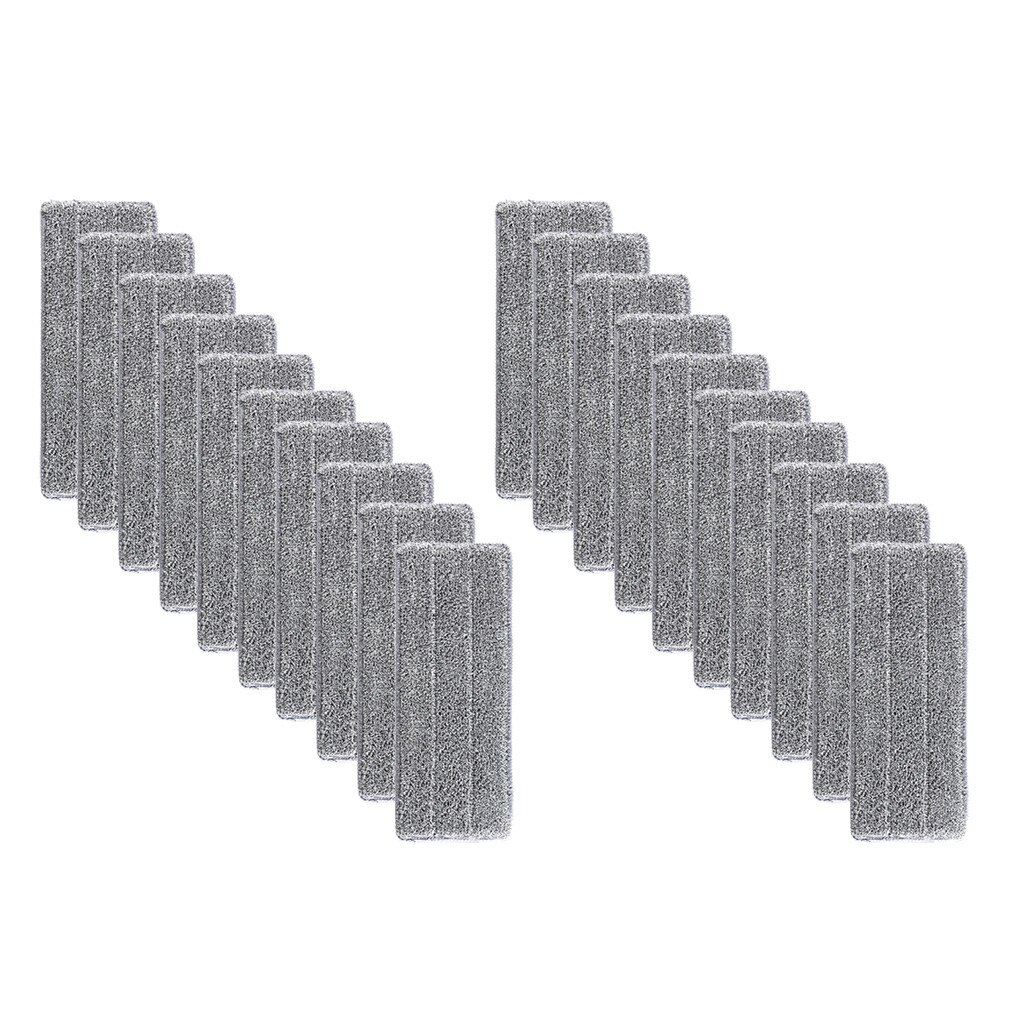 Flat Squeeze Mop and Bucket Hand-Free Wringing Floor Cleaning Mop Wet or Dry Usage Magic Automatic Spin Self Cleaning Lazy Mop: 20pcs  rag