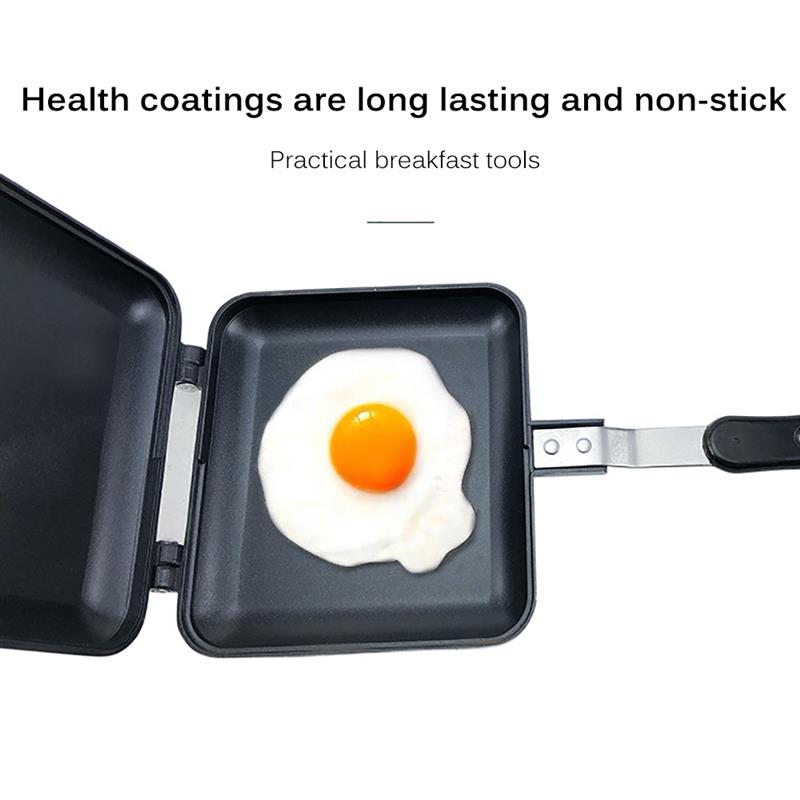 1PC Double-Sided Grill Frying Pan Square Shape Non-Stick Pan Baking Steak Frying Pan Kitchen Cooking Tool