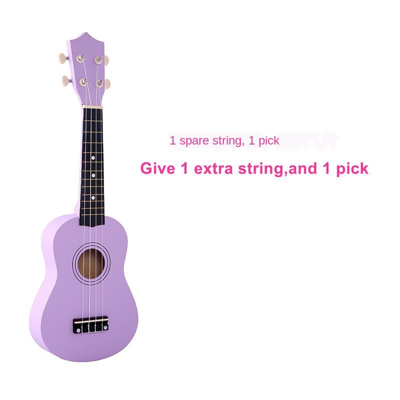 21 Inch 16 Colors Ukulele Guitar Wooden Ukulele Musical Guitar Musical Instruments for Beginners Childrens: purple
