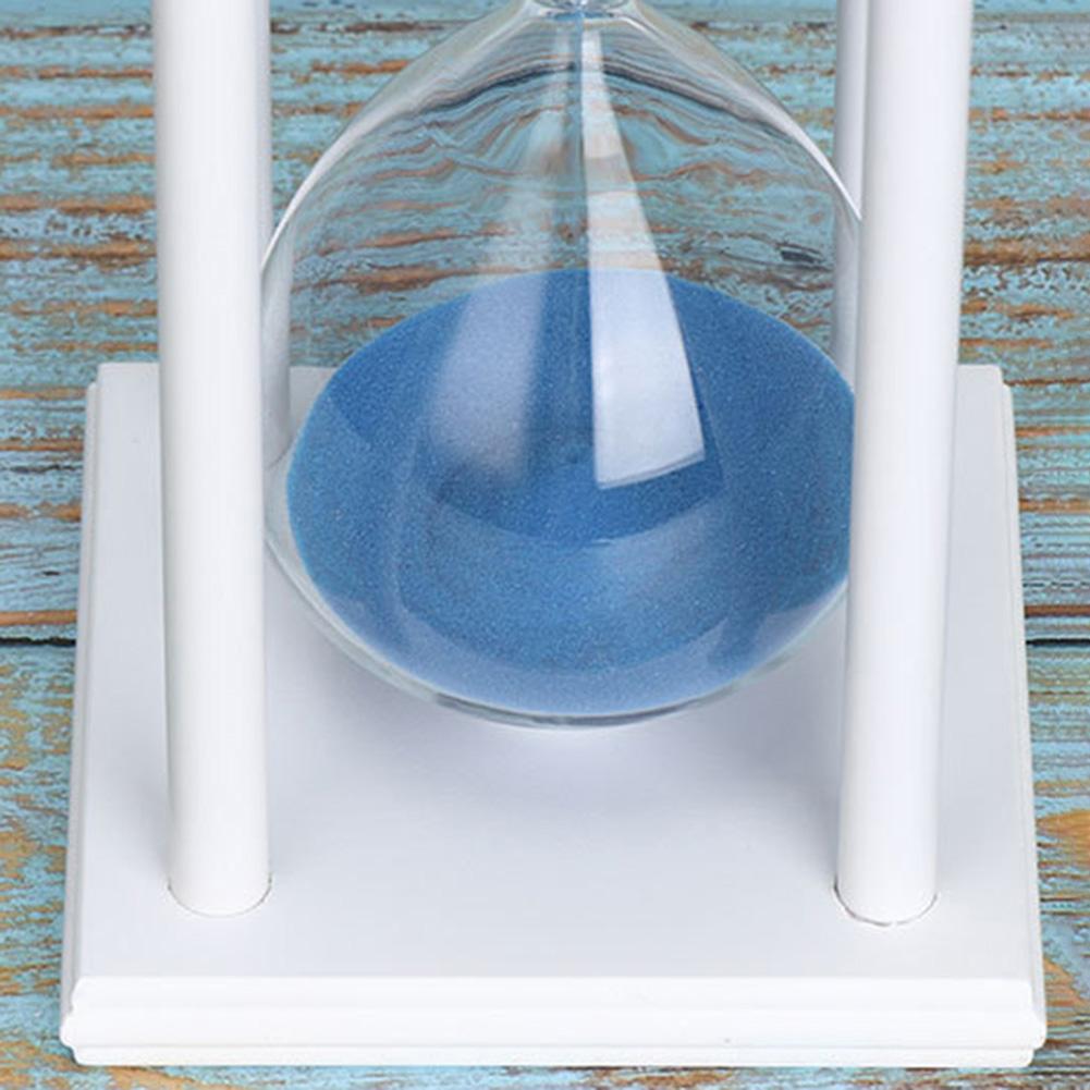 Relógio de areia de madeira, ampulheta de vidro, temporizador de cozinha, escola, decoração de casa, enfeites de mesa, brinquedo educacional para crianças, 45/60min