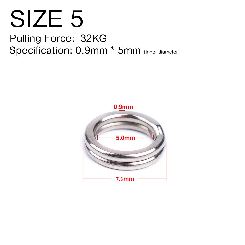 Flysand 100 Stks/zak Vissen Split Ringen Voor Japa... Grandado