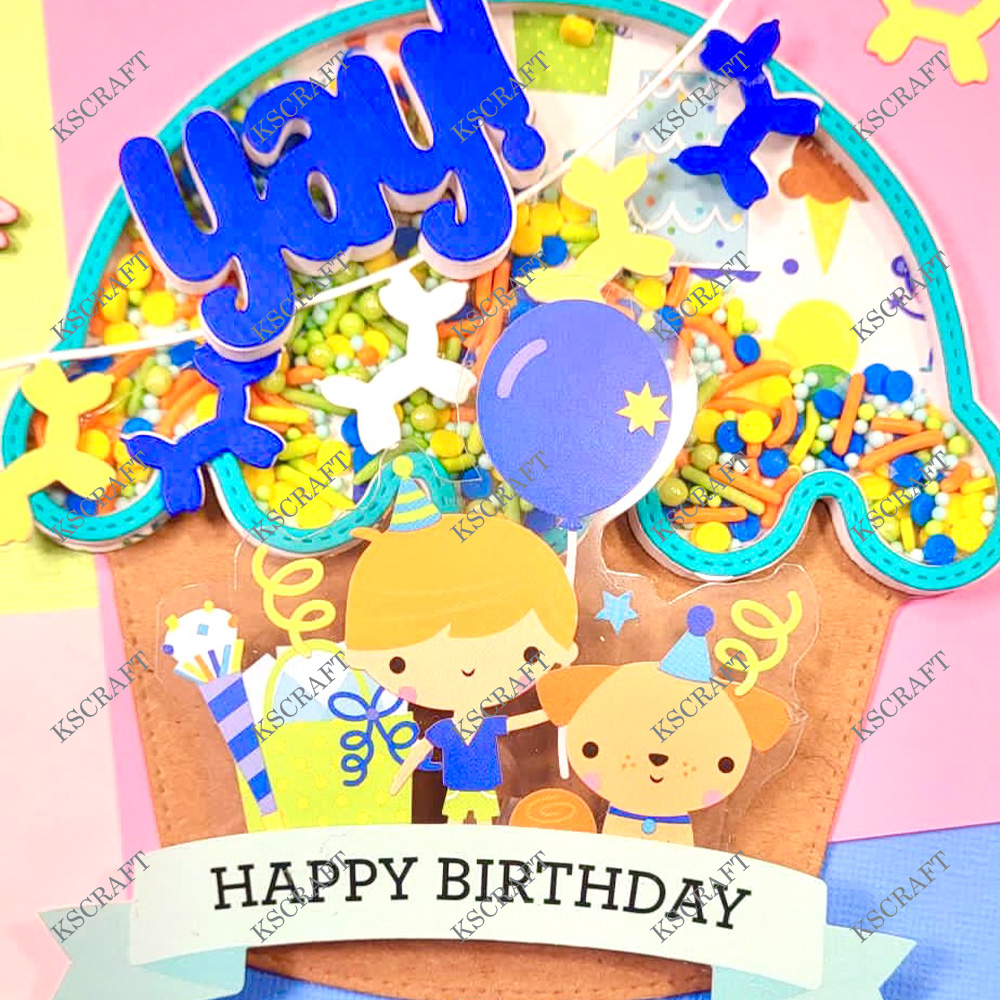KSCRAFT Cupcake mini album Fustelle stampino per Scrapbooking fai da te Goffratura decorativa Carte di carta fai da te