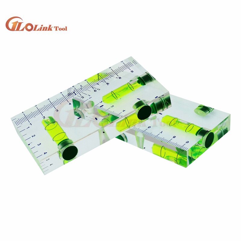 High Transparent magnetic Level Bubble Mini Spirit level with Three strong magnetic magnets