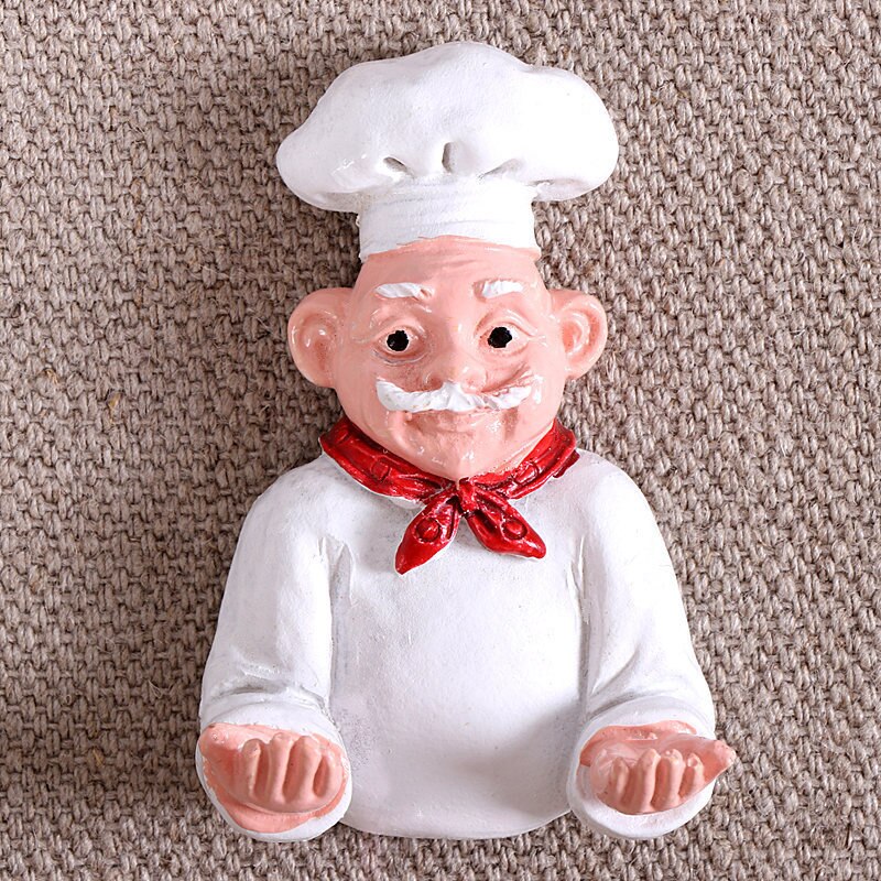 3d Magneet Koelkast Creatieve Cartoon Brood Chef Kok Magneten Voor Koelkasten Voor Notitie En Home Decor 6 Stijlen: E