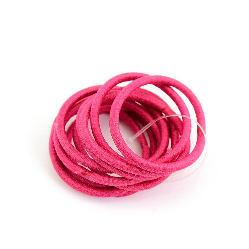 10Pcs Baby Girls Candy Colors Rubber Bands Children Elastic Hair Bands Ponytail Holder Kids Hair Accessories Headband Bebes: 07