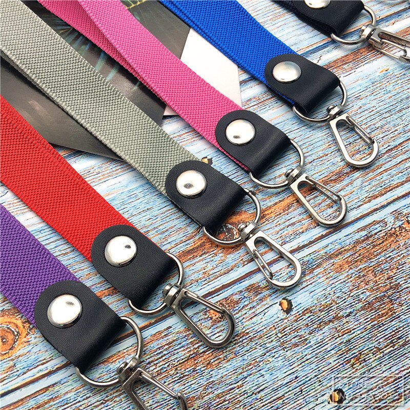 10pcs/lot Short Colorful Hand Wrist Lanyard neck Strap For Mp3 4 USB Flash Drive Keychain ID Badge Holder Mobile Phone Lanyard