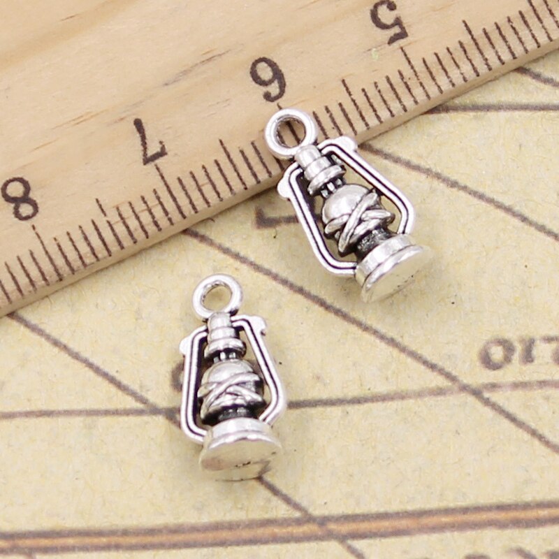 20Pcs Charms Oude Olie Lamp 16X8X6Mm Tibetaans Zilveren Kleur Hangers Antieke Sieraden Maken Diy handgemaakte Craft