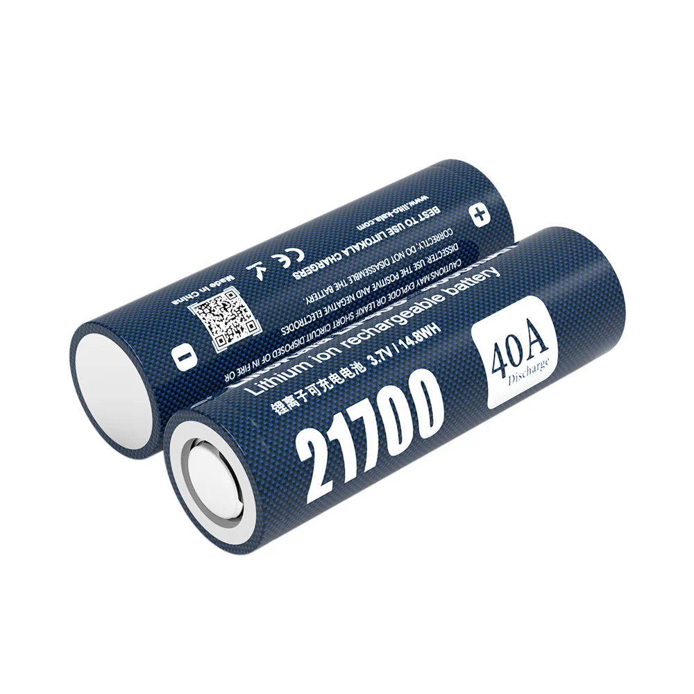 LiitoKala 21700 batería recargable Lii-40S Li-ion 3,7 v 4000mAh batería de iones de litio 40A descarga 21700