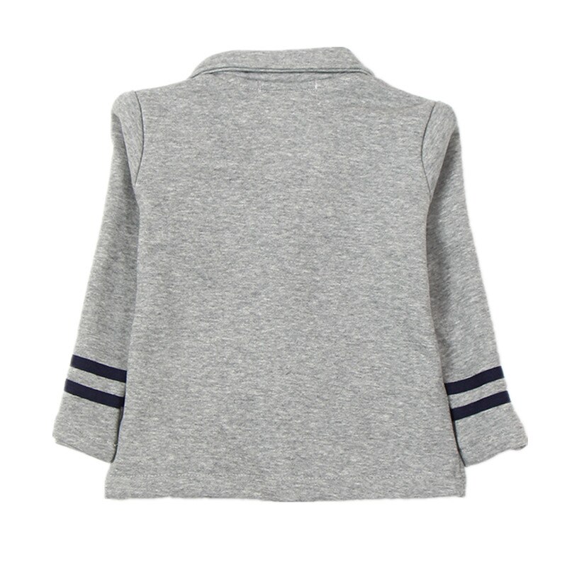 Herfst College Stijl Jongens Casual Pak Marineblauw Kinderen Jas Twee Gesp Baby Boy Pak