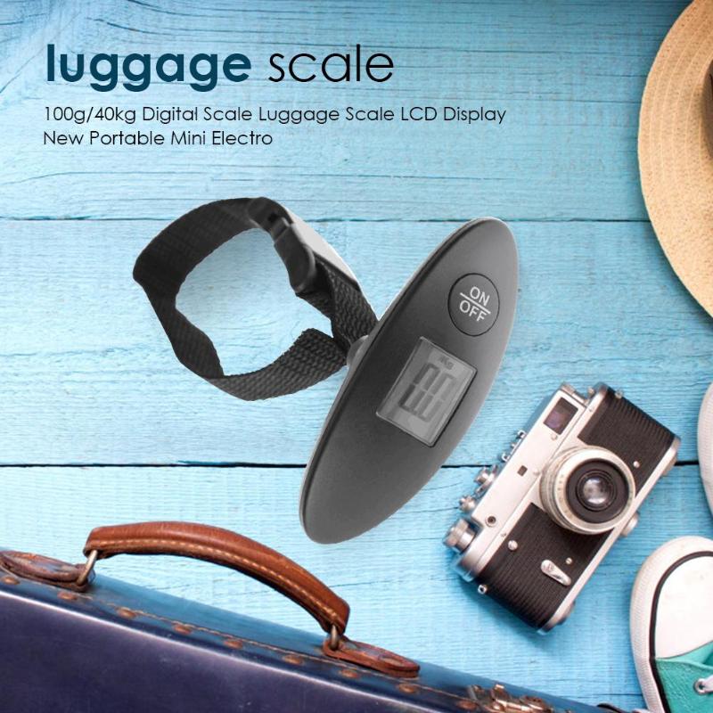 100g-40kg Digital Electronic Luggage Scale LCD Display Travel Handheld Weight Luggage Scale Weight Balance Pocket Scales 88Lb