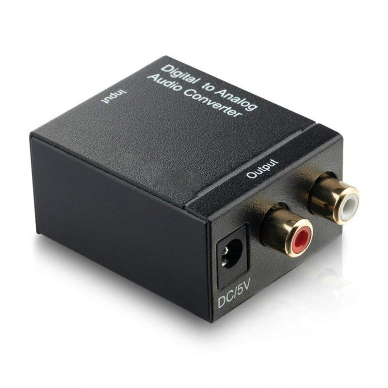 Digitaal Naar Analoog Audio Converter Digitale Optische Coaxiale RCA Toslink Signaal naar Analoog Audio Converter Home Theater Voor DVD TV