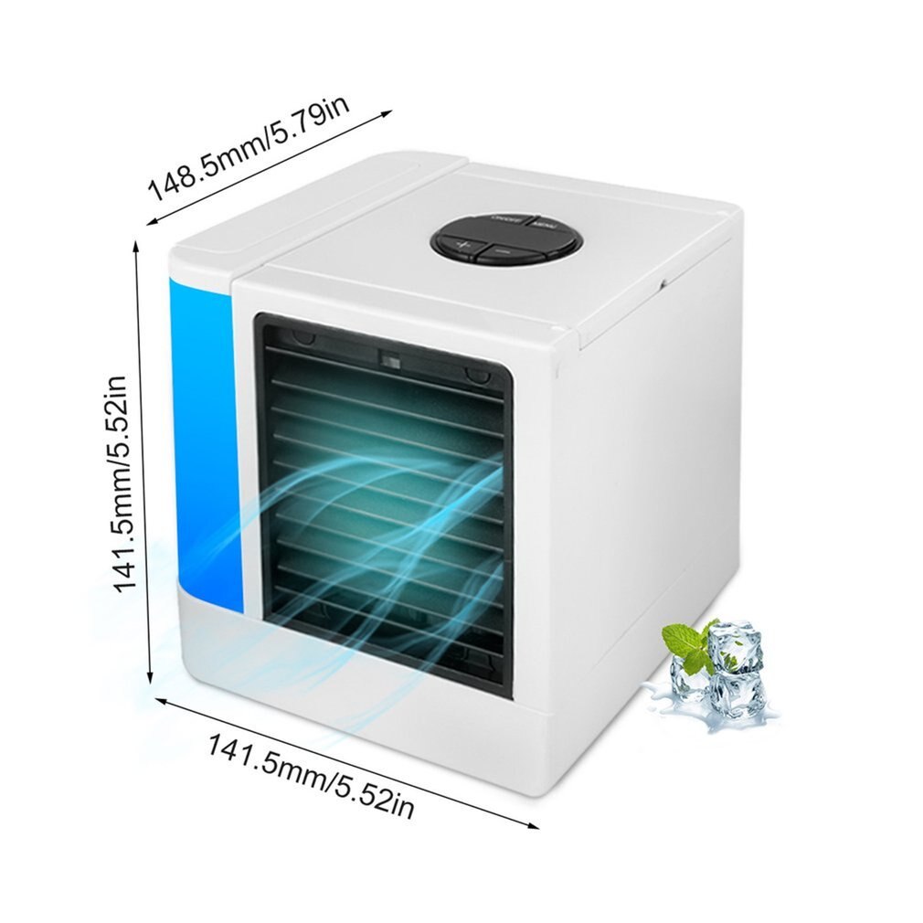 Rechargeable Portable Handheld Air Conditioner Conditioning USB Mini Air Cooler Digital Display Air Cooling Fan