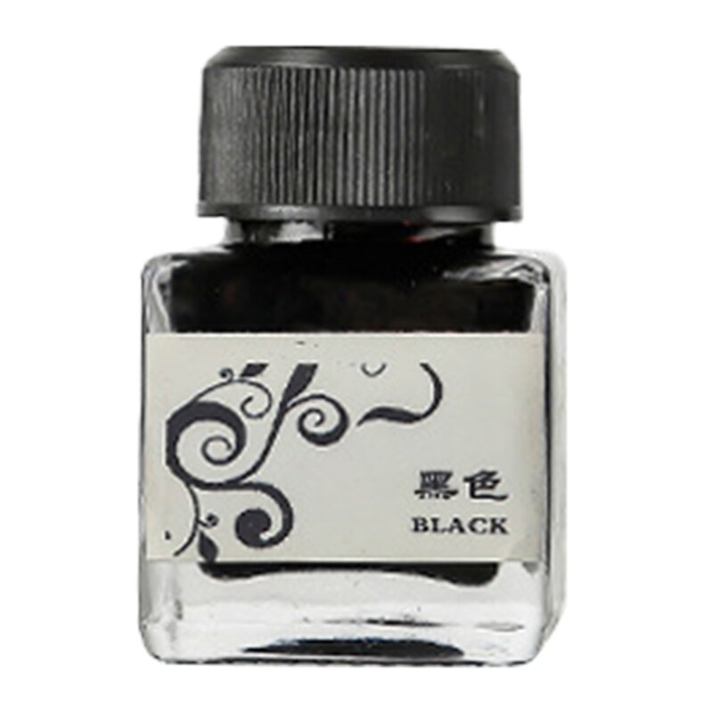 25ml Bottled Glass Smooth Writing Fountain Pen Ink Refill School Student Stationery Office Supplies,11 Colors for Choices: 11