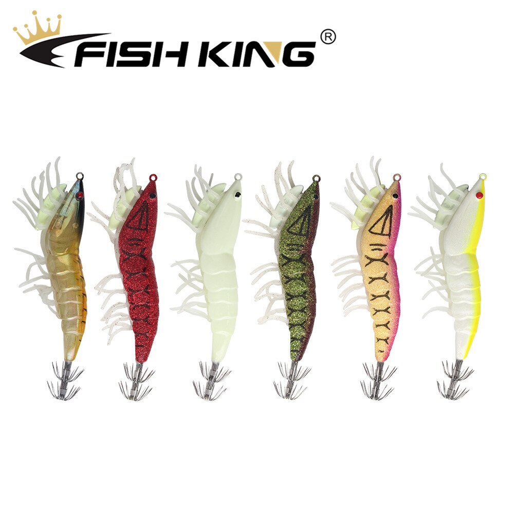 FISH KING – leurre Turlutte pour la pêche en mer, appât artificiel idéal pour la pêche au calmar, 3.0 #3.5 #