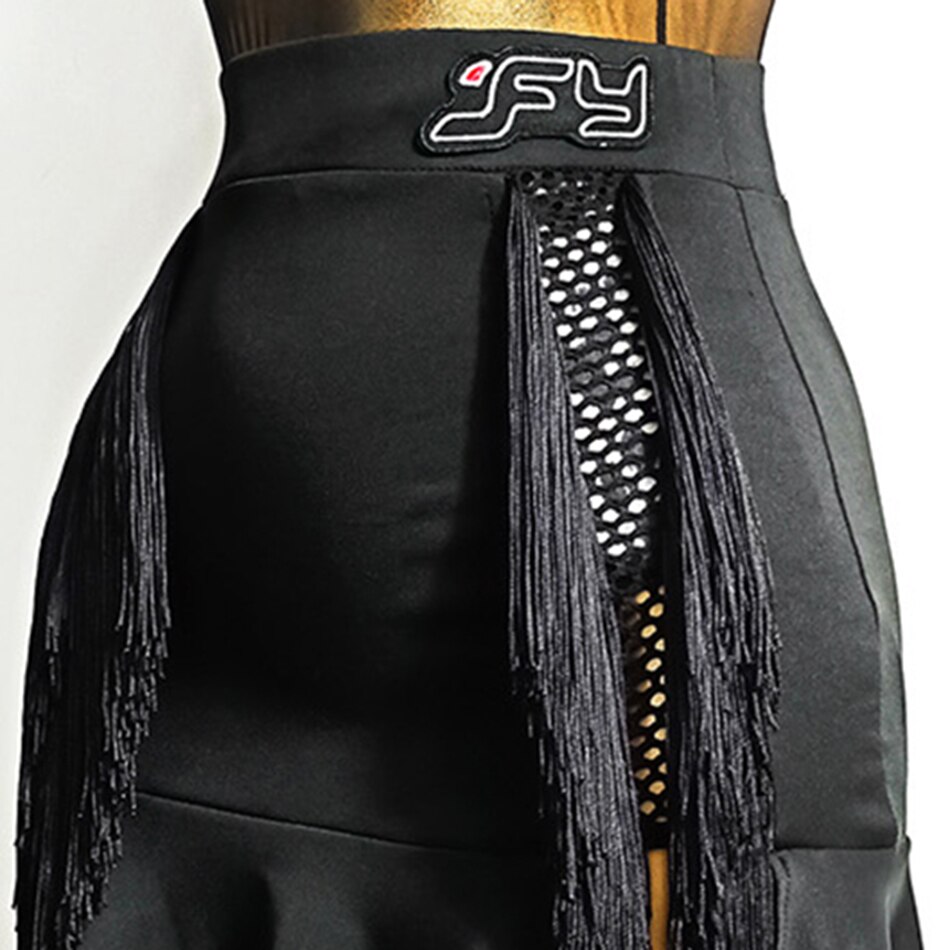 Latin Dance Dress Women Tassel Latin Dance Skirt Ballroom Samba Tango Chacha Belly Dancing Performamnce TL570
