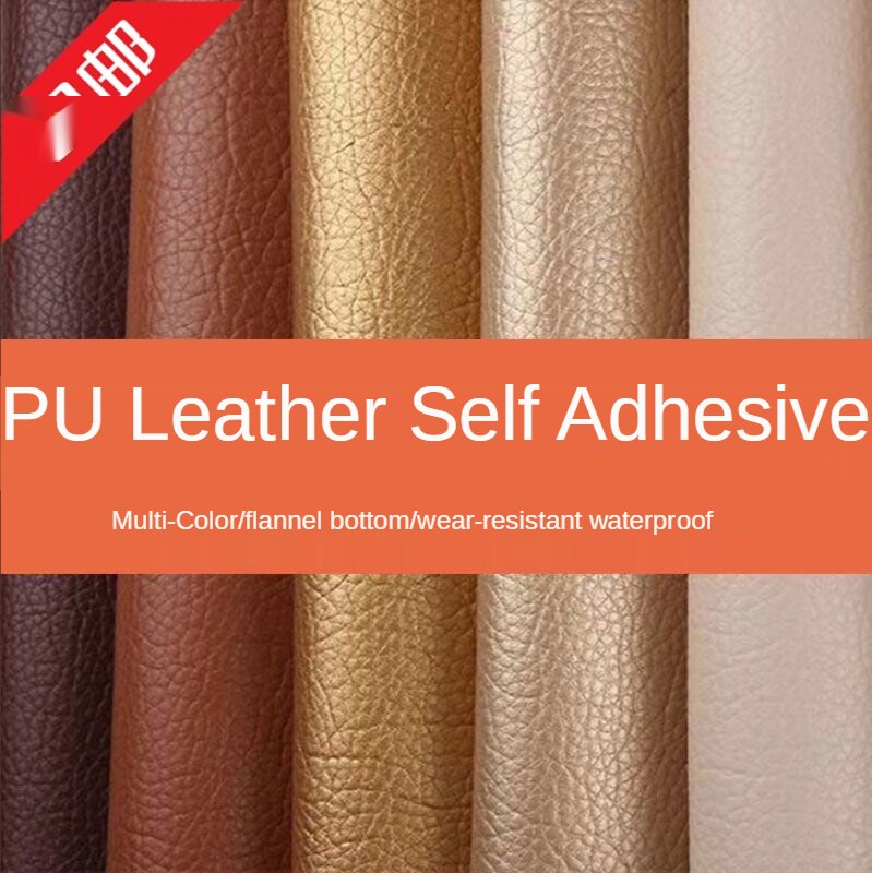 137x50cm PU Faux Leather Fabric Patch Self Adhesive Fix Subsidies Stick-on Patch Leather Sofa Repair Fabrics Stickers Scrapbook