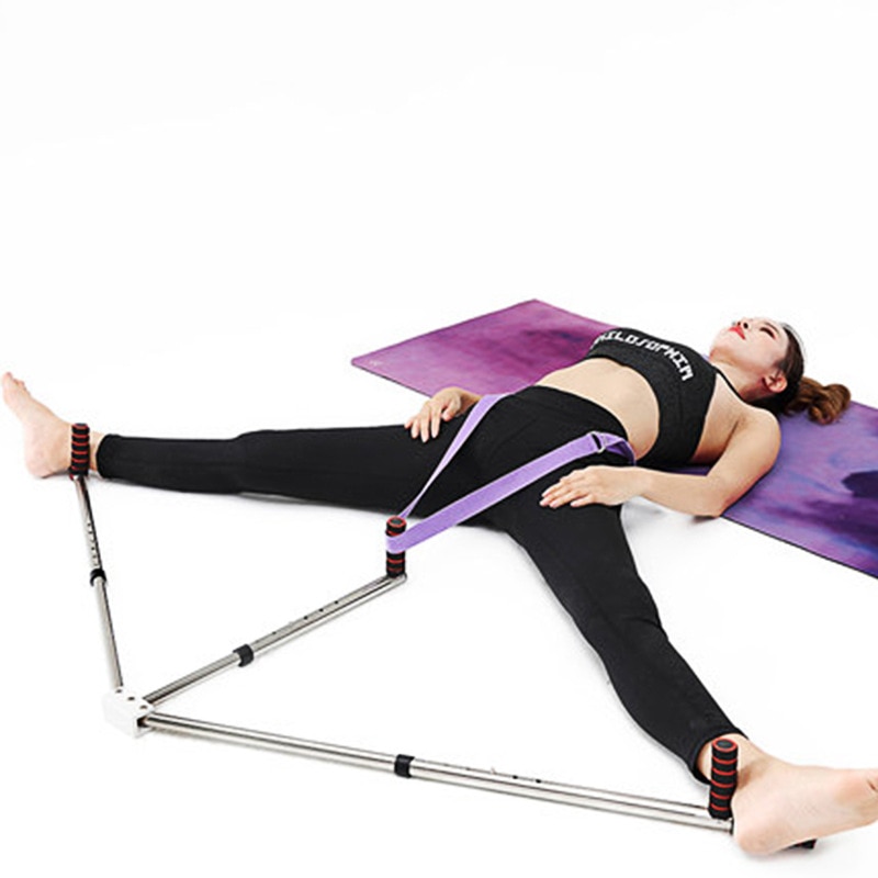 Adjustable Leg Stretcher Split Stretching Machine Stainless Steel One-line Trainer Leg Support for Ballet Yoga Dance Training