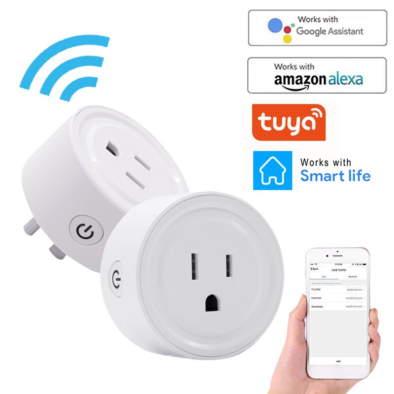 Wifi Smart Plug Outlet Remote Control US Plug Socket For Echo Alexa Google Home Voice Control Smart Socket Lighting Accessories