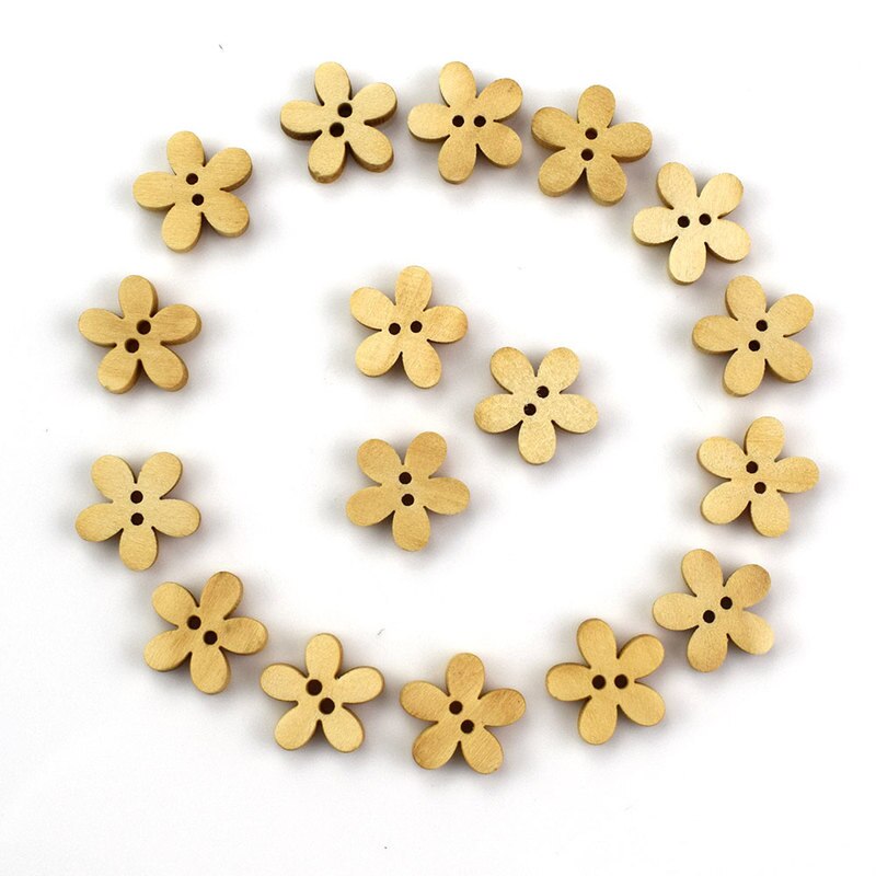 50 stuks natuurlijke houten knopen voor kleding, kinderen, naaien, knopen, scrapbooking, knutselen, doe-het-zelf, baby, kinderen, decoratie, 12mm houten knopen