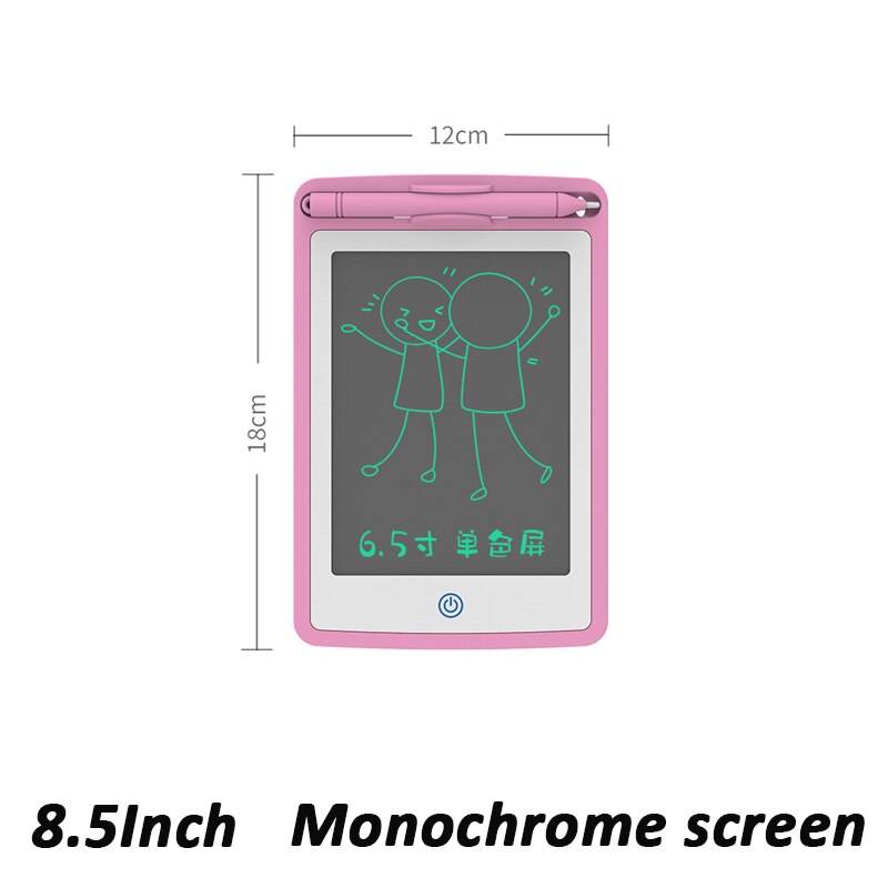 12/10/8.5/6.5 inch LCD Drawing Board Baby Drawing Writing Tablets Kids Early Educational Scratch Painting Toys For Children: 6.5Inch pink