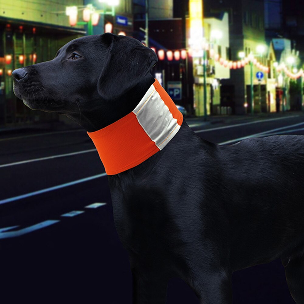 Pet Dog Neckerchief Triangular Bandage Safety Reflecting Pet Neckerchief Scarf Safety Walking Pet Accessories Supplies