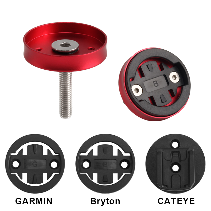 Fahrrad Computer Halter Für Garmin Edge Bryton Stoppuhr Tacho Halterung Vorbau Top Cap MTB Rennrad Zubehör