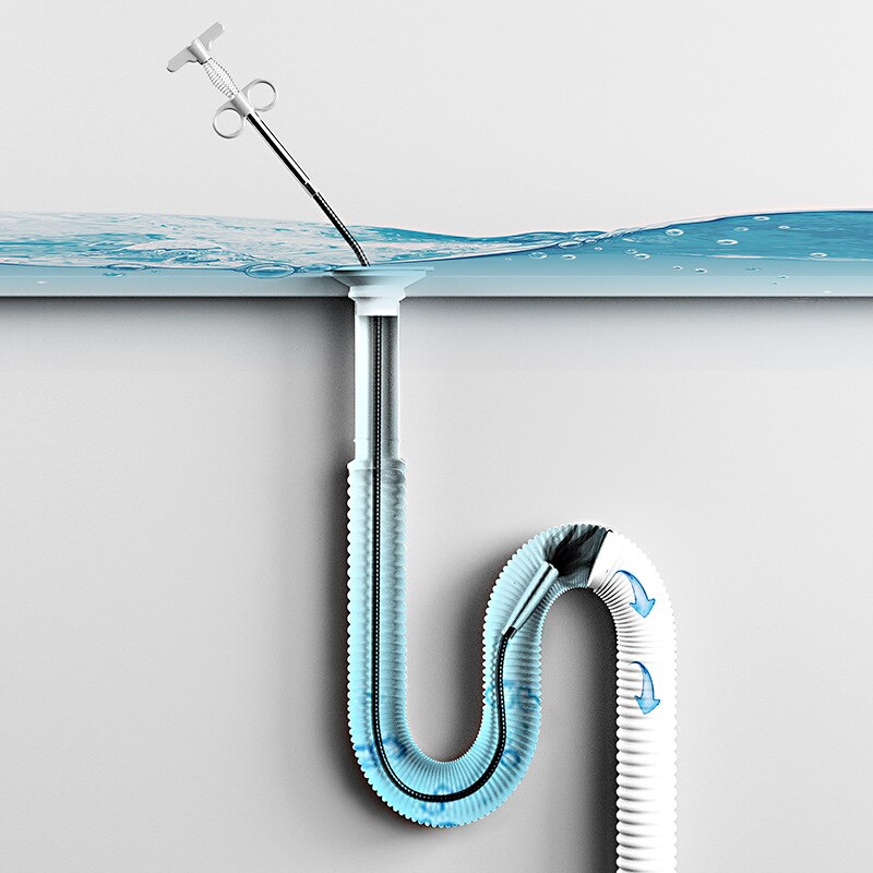 Croerma Tubo di Scarico per Doccia per Vasca da Bagno In ABS Scarico per Vasca Autoportante per Scarico Vasca da Bagno