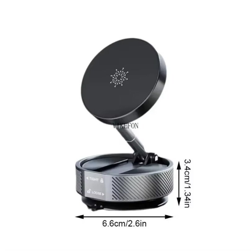 360 ° Obrotowy magnetyczny uchwyt na telefon z przyssawką próżniową Stojak na konsolę do Magsafe iPhone 16 15 14 13 12 Pro Składany stojak obrotowy