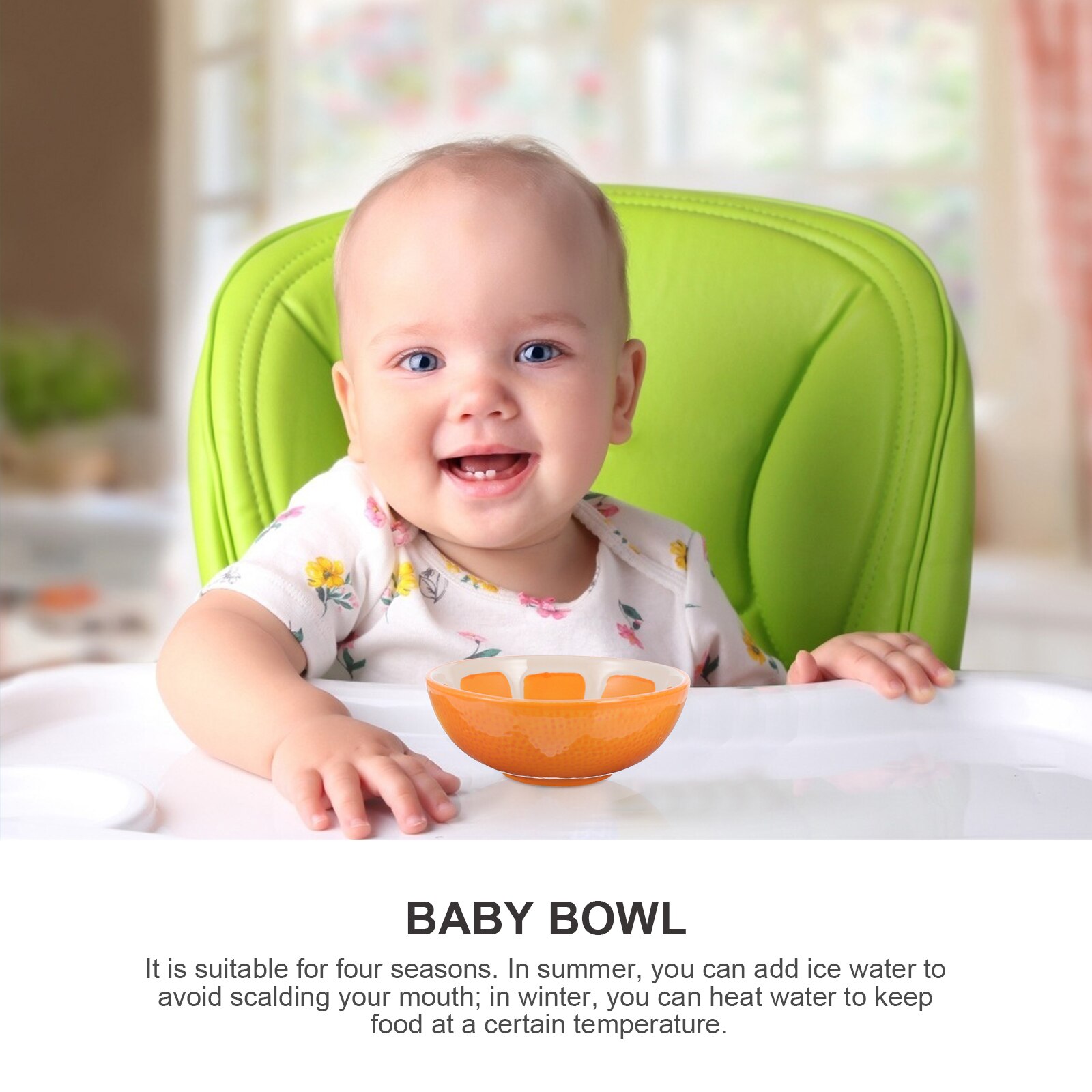 1pc Bowl Ceramic Bowl Children Bowl Fruit Pattern Bowl Kitchen Supply