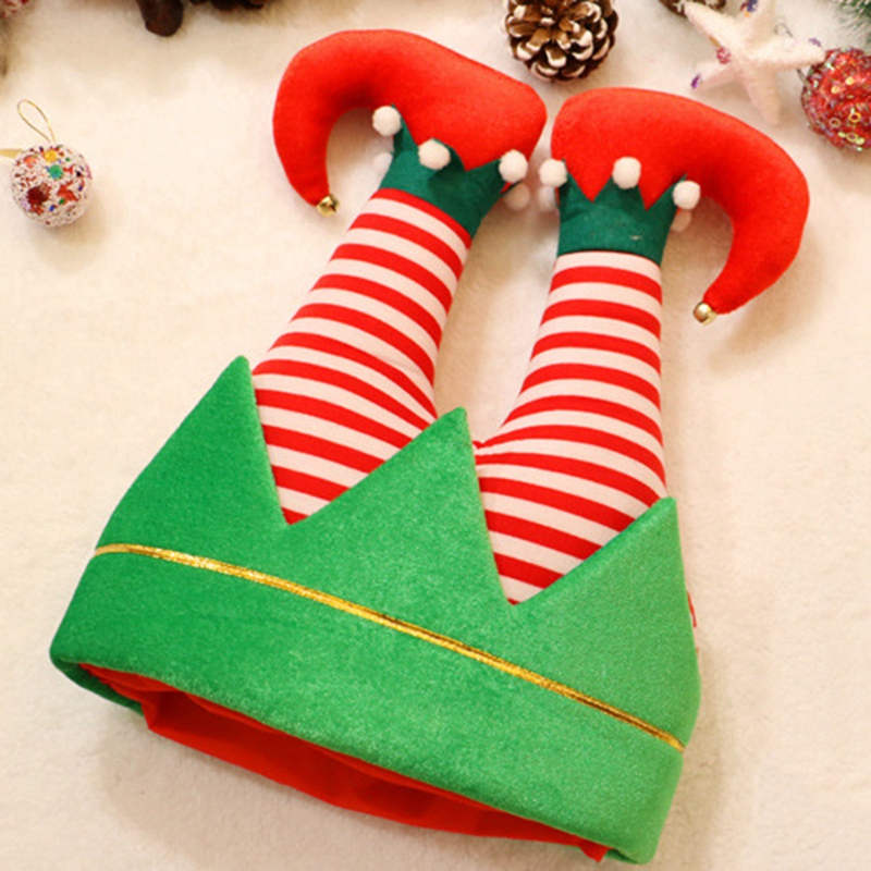 Kerst Hoed Clown Broek Benen Kids Adult Kerst Cap Party Decor Supply