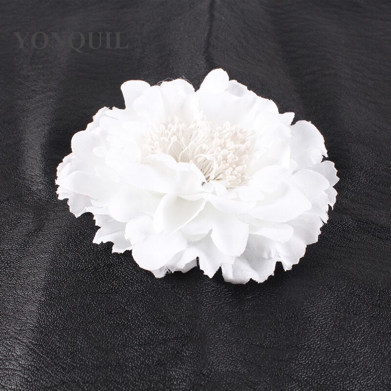 Vrouwen dames bloemen hoofdband bruid bruiloft haarband fascinators haaraccessoires fantasierijke veren hoofdtooi mesh huwelijk: Wit