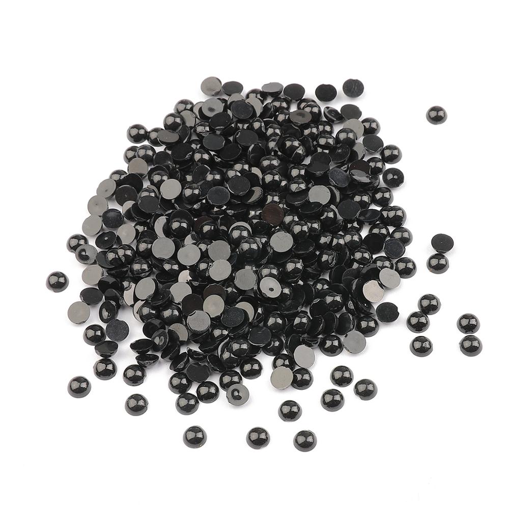 100-500 kpl 3-8mm mustat akryyliset turvasilmät litteät helmet karhunukkelle eläin nukke tee itse vaate askartelu lasten lasten lelut silmät: 4mm noin 400 kpl