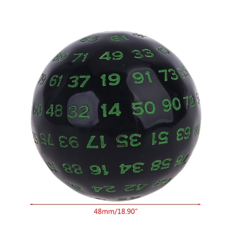 100 seiten polyedrisch Würfel D 100 Multi einseitig Acryl Würfel für Tisch Bord Rolle Spielen Spiel Bar Kneipe Verein Party