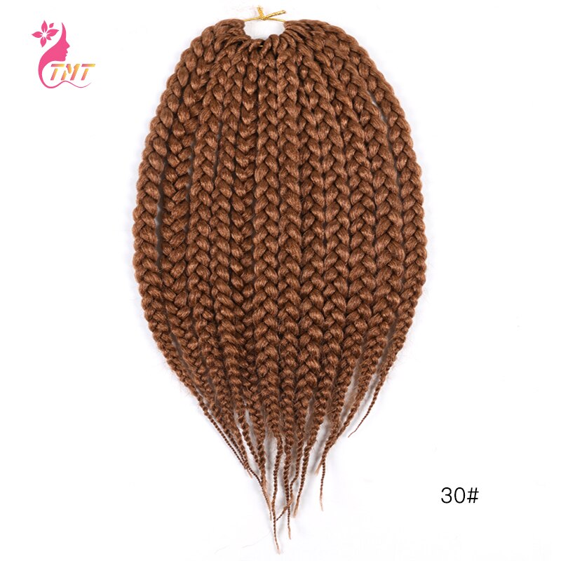 Tmt Gehaakte Vlechten Haar Korte Doos Vlechten 14 ''Synthetische Twist Vlechten Hair Extensions Bordeaux Haak Doos Vlechten 12 Strengen: C30