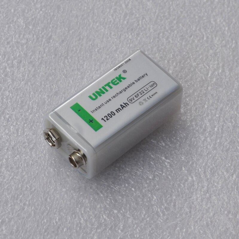 1PCS USB 9V Rechargeable Li-ion Battery 1200mAh 6F22 lithium ion cell for KTV microphone Guitar EQ smoke alarm multimeter