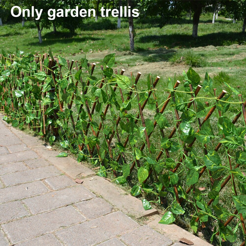 Utvidbar uttrekkbar plante klatre espalier hage gjerde balkong personvern ramme verftet dekorasjon diy anti-etsende tre hjem