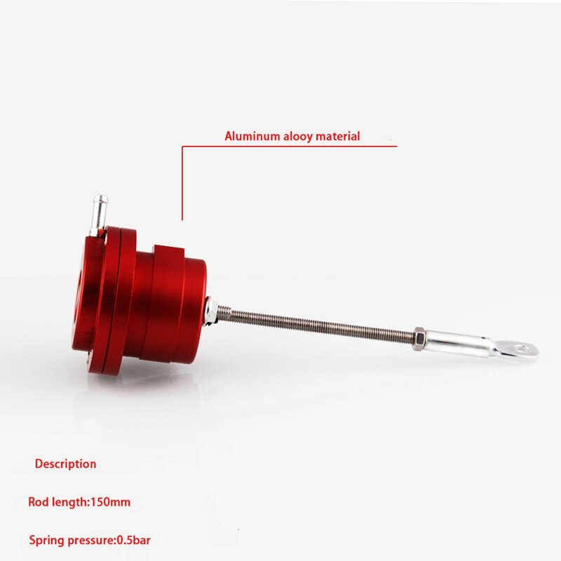 Justerbar turbo ställdon intern wastegate ventil turboladdare aluminiumlegering bil turbo magnetventil tillbehör