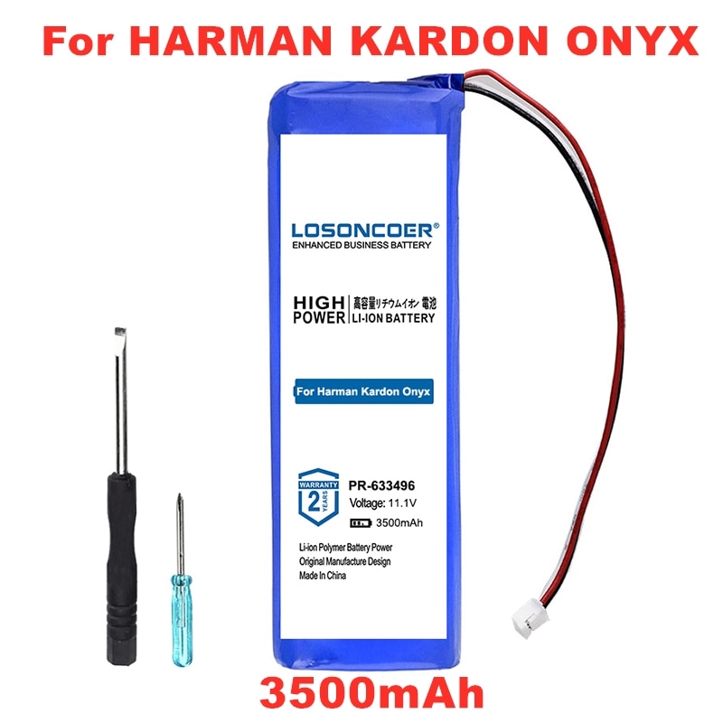 Losoncoer 3500 mah pr -633496 udskiftningsbatteri til harman kardon onyx pr -633496 gratis værktøjer