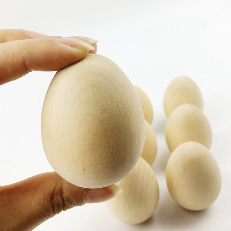 Let'S Make 10 Wooden Easter Eggs, Diy Unfinished Wooden Eggs, And Decorate Their Own Toys.