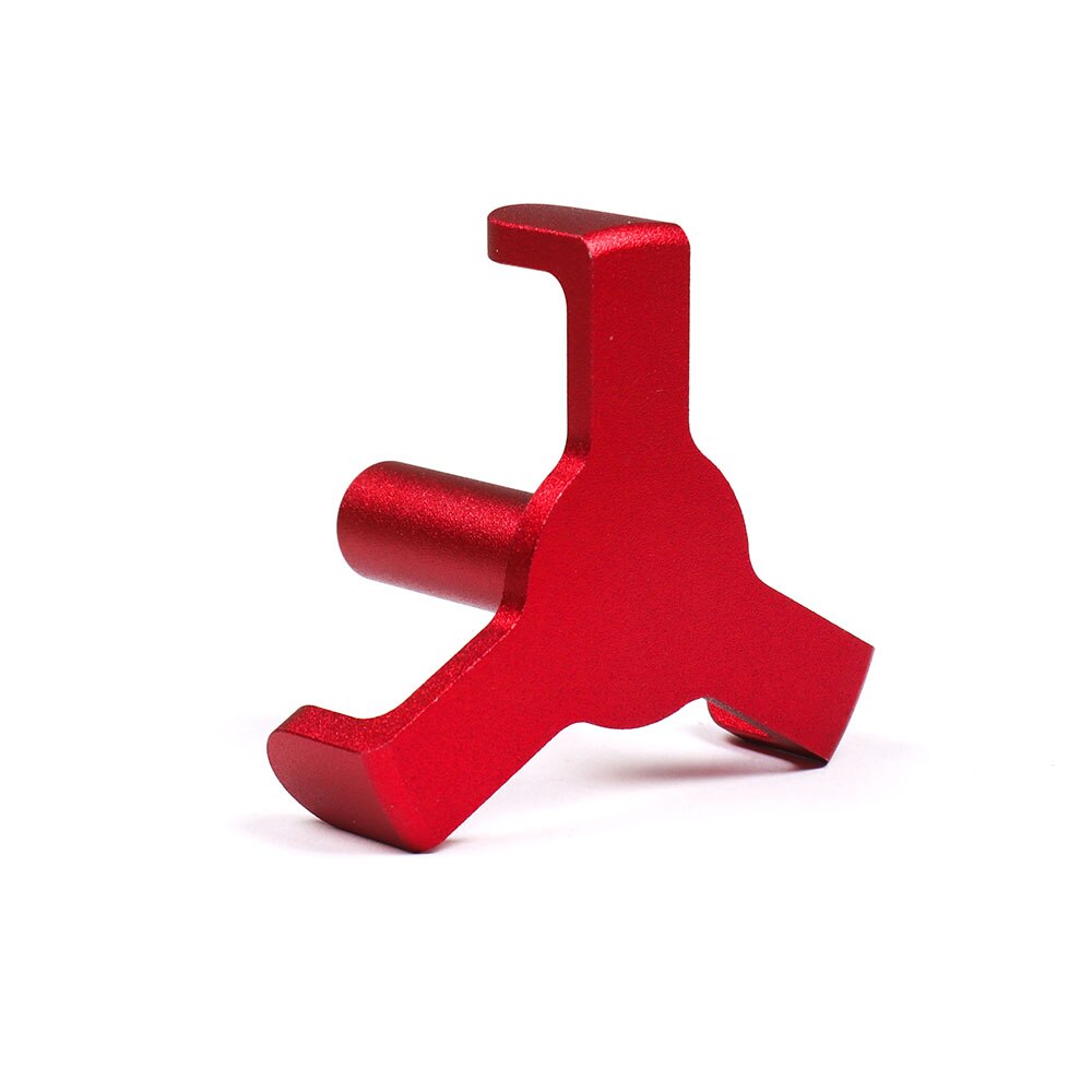 [Upgrade-Version] Aluminium Stamm Haken Auto Anhänger Einkaufstüte Haken Gepäck Fach Handschuh Tasche Haken für Tesla Modell 3 -21: Rot