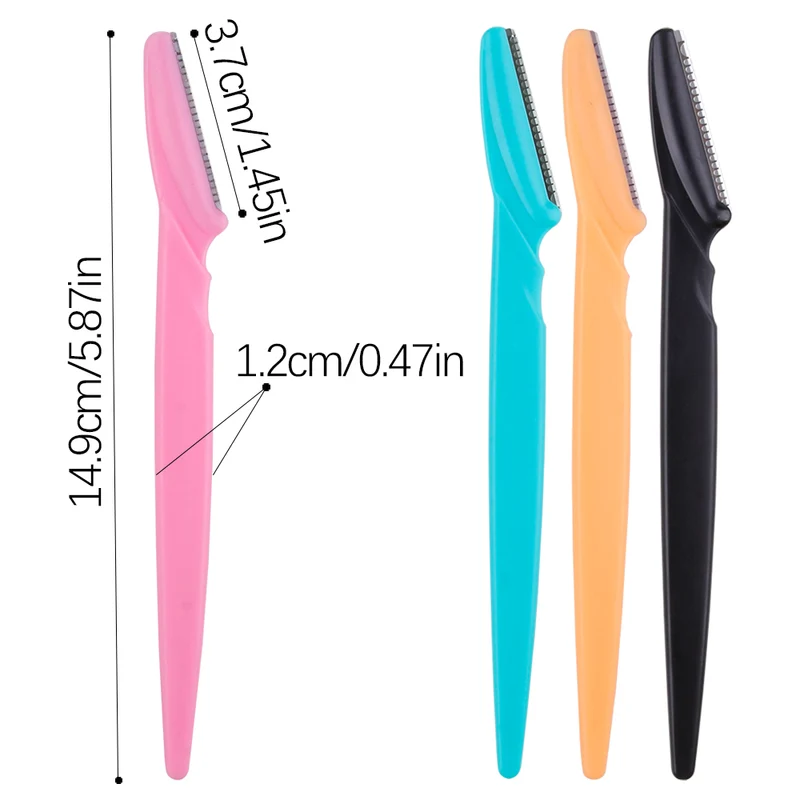 3/10Pcs Eyebrow Trimmer Blade Shaver Portable Face Razor Eye Brow Epilation Hair Removal Cutters Safety Razor Woman Makeup