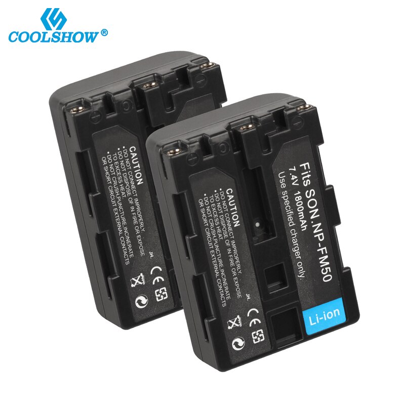 NP FM50 FM55H 1800mAh Batteries for Sony NP-FM50 NP-FM51 NP-FM30 NP-FM55H DCR-PC101 A100 Series DSLR-A100 Camera Battery
