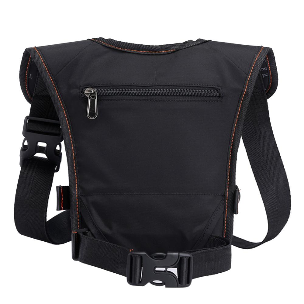 Bolsa cartuchera de nailon para hombre, riñonera cinturón de cadera, bolsos de hombro tipo bandolera para montar en motocicleta
