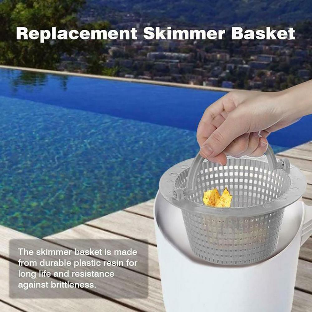 Universal Anti-clog Swimming Pool Pond Accessory Skimmer Strainer Handle Basket Swimming Pool Pond Accessory Skimmer Strainer